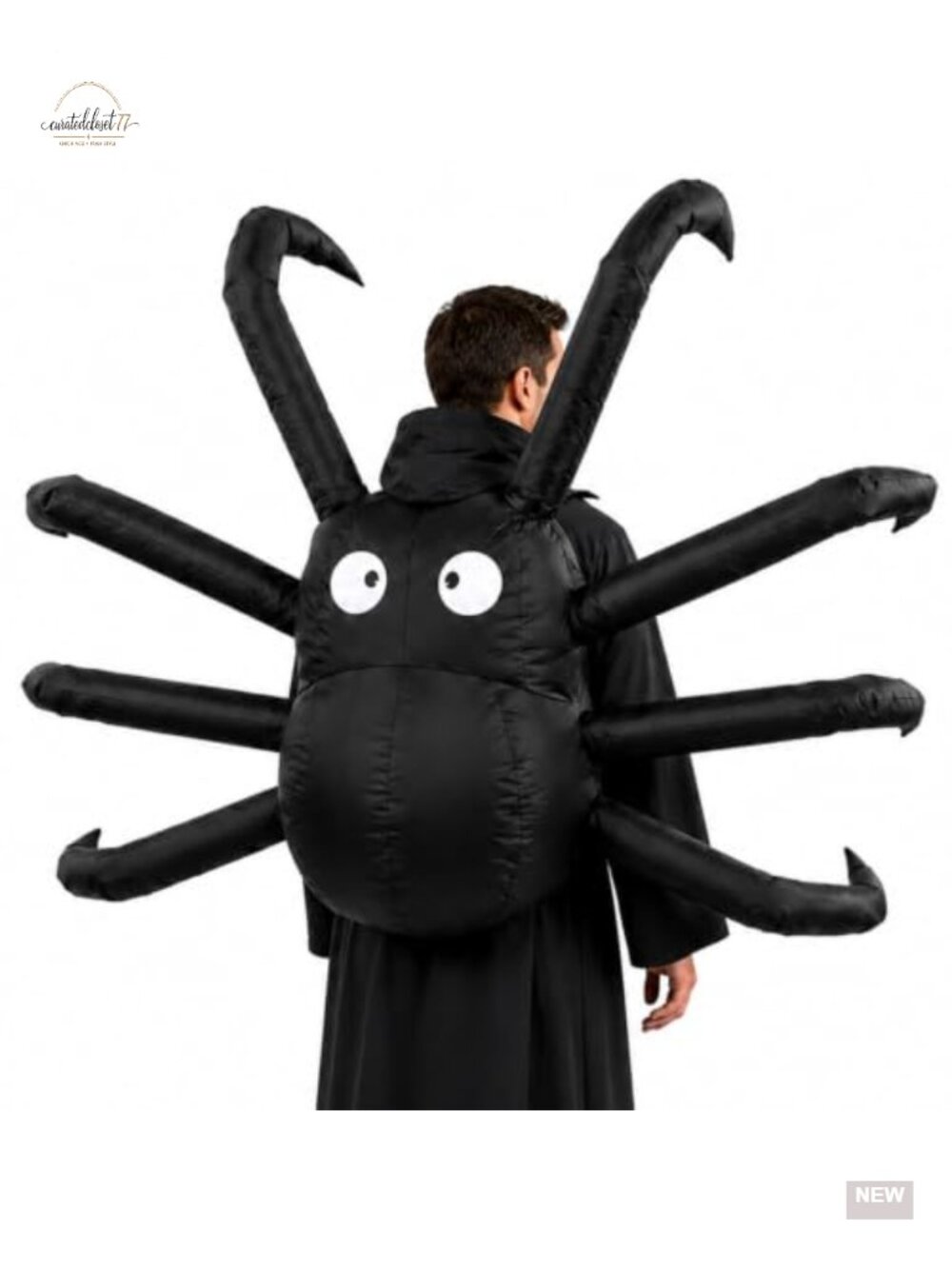 NeYeyok Inflatable Spider Costume Backpack for Halloween Parties Large Adult